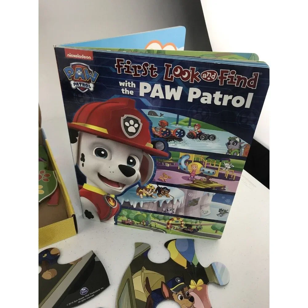 PAW PATROL- First Look and Find‎ Book & Giant Puzzle (40 Pieces), Nickelodeon